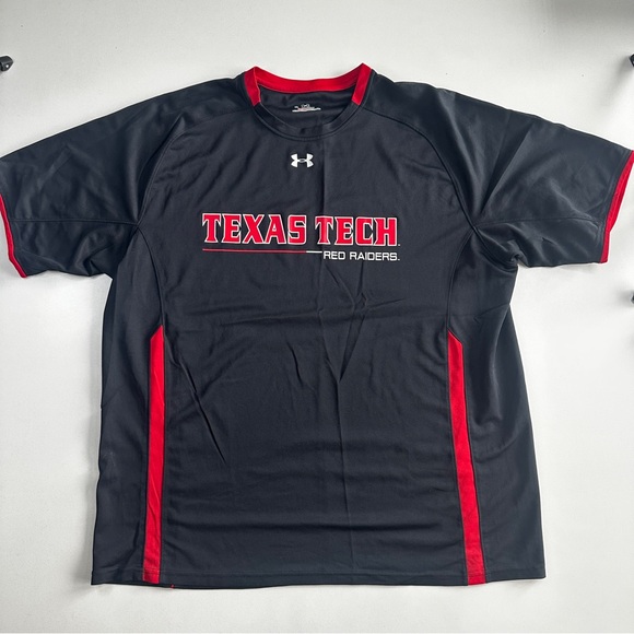 Under Armour Texas Tech Red Raiders HeatGear Men's Size XL Shirt - Picture 1 of 6